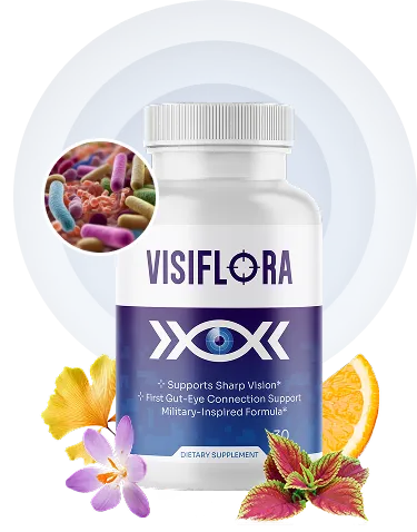 VisiFlora vision support supplement bottle